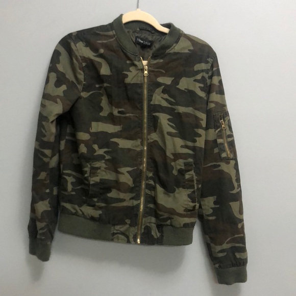 New Look Jackets & Blazers - New Look camouflage bomber  jacket . Size m